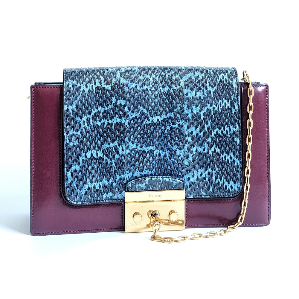 Mulberry Pembroke Snakeskin Shoulder Bag